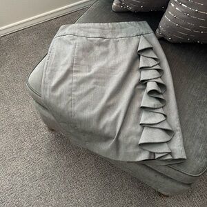 Express pencil skirt with ruffle detail